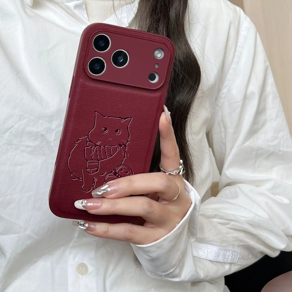 Personal Photo Conversion Lines Laser Engraved Case for iPhone