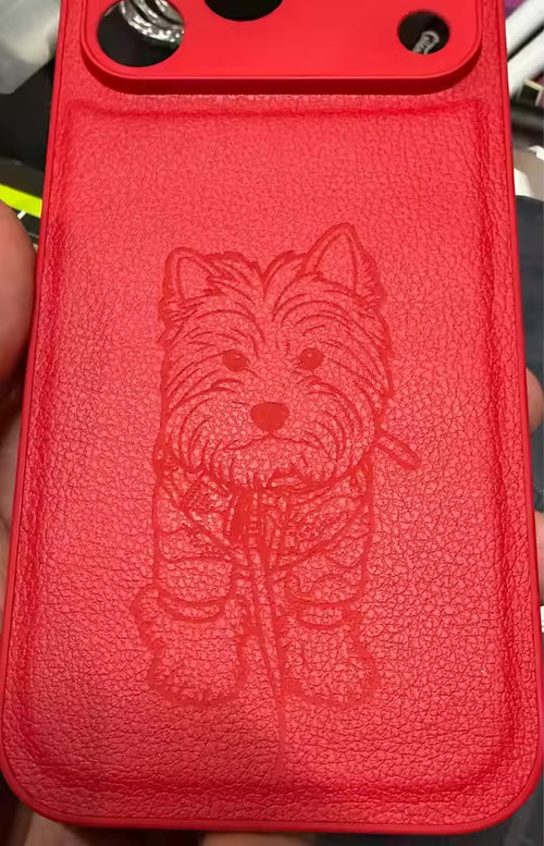 Personal Photo Conversion Lines Laser Engraved Case for iPhone